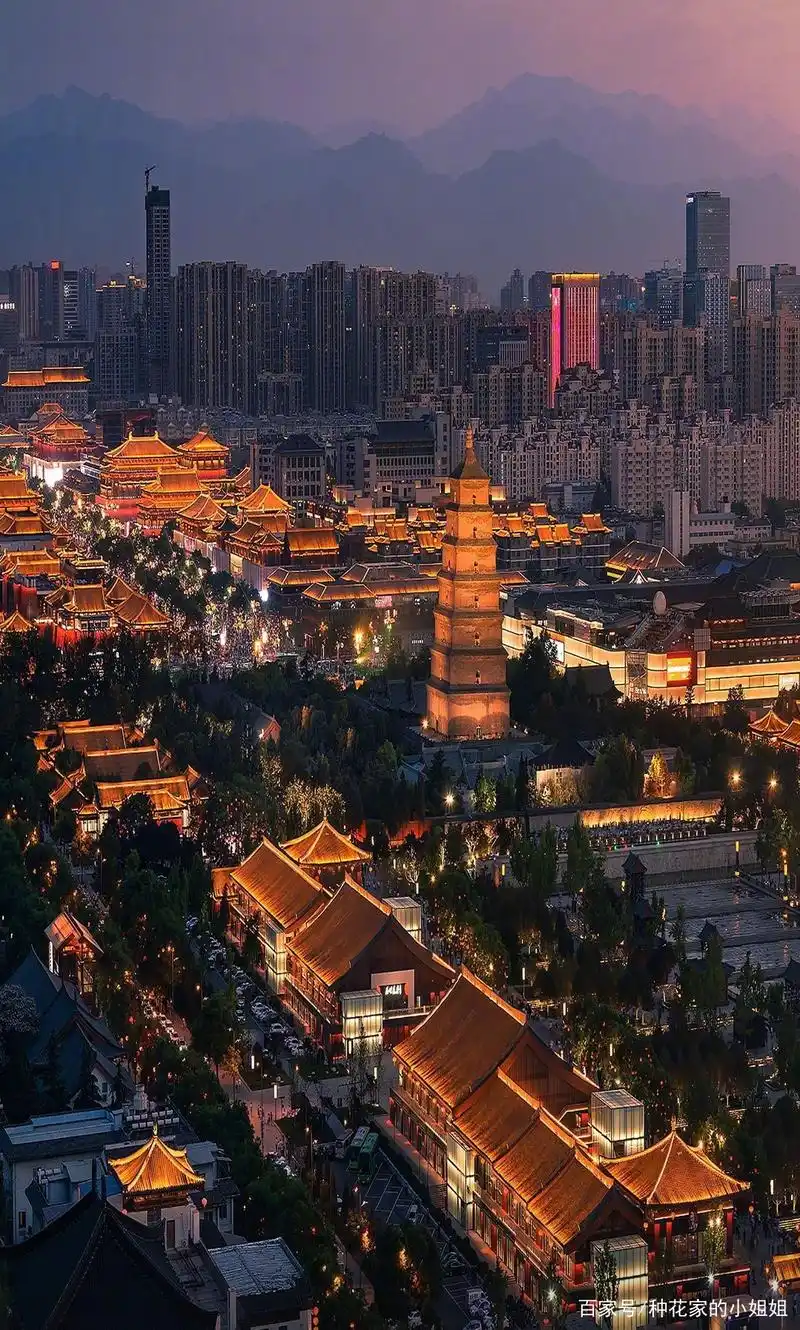 美丽的西安,灯光璀璨