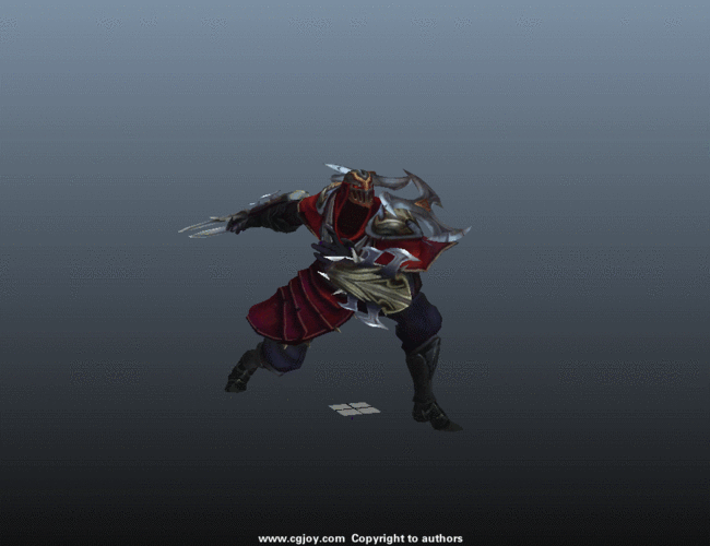 英雄联盟劫动作20个 fbx文件