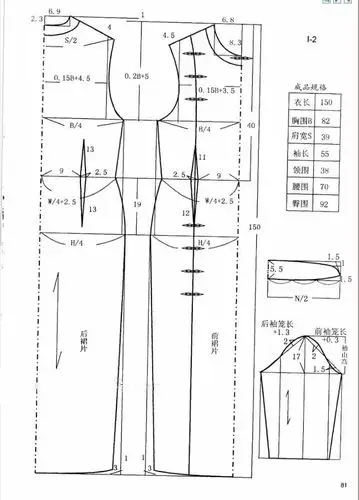 图纸分享丨旗袍制版