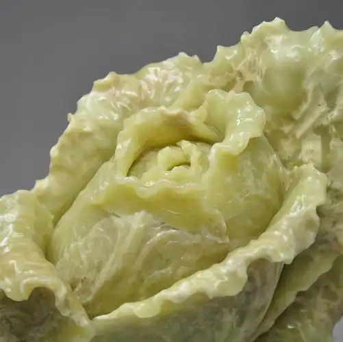 封门石雕摆件 白菜《百财》