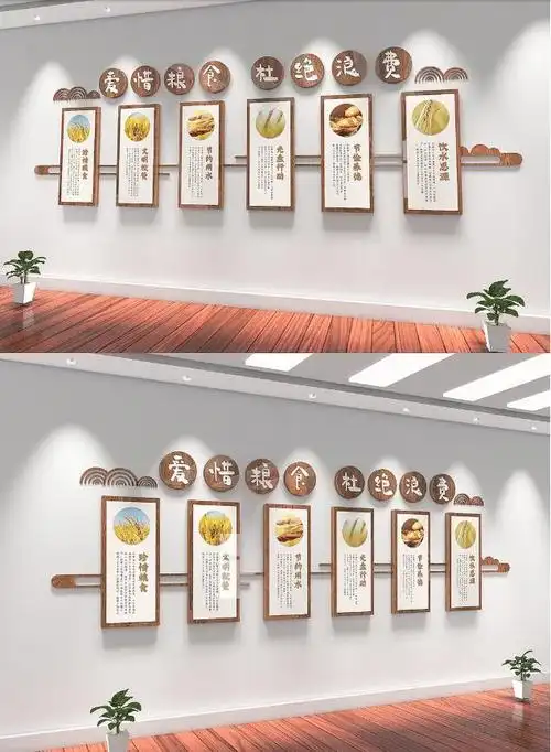 校园食堂餐厅文化墙,适合各种院校.图源众图