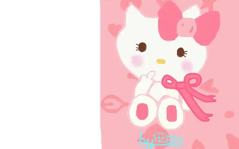 【甜甜出品】教你画萌萌哒hellokitty_哔哩哔哩 (゜