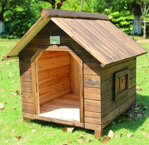 户外狗窝防雨 大型犬_狗房子室外防腐木狗笼狗舍屋狗窝大型犬户外实木