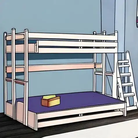 上下铺床简笔画大全