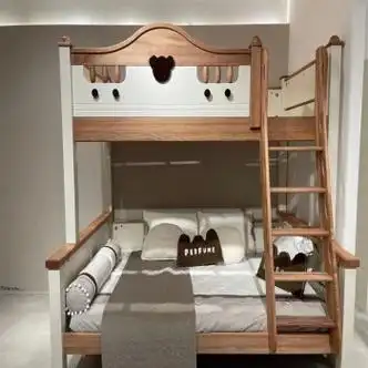 全友家居红檀木双层床实木双层床上下床儿童床汽车双层床1200mm2000mm