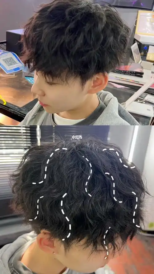 束状纹理烫自然吹干