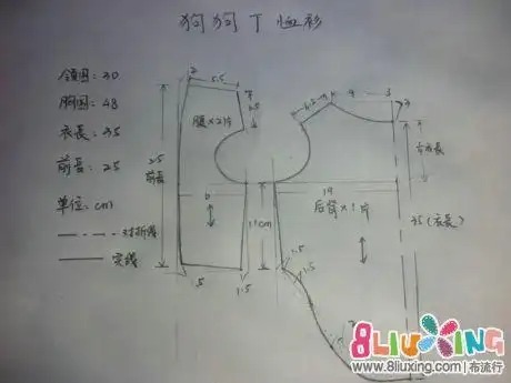 转载收集的狗狗衣服n种裁剪图