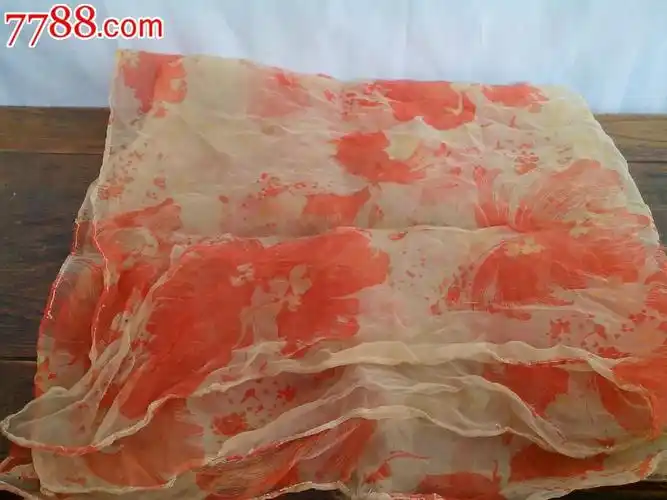 80年代尼龙老纱巾丝巾