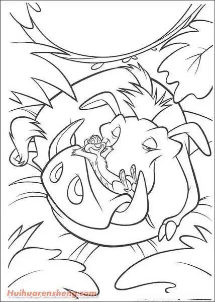 狮驼王的简笔画怎么画