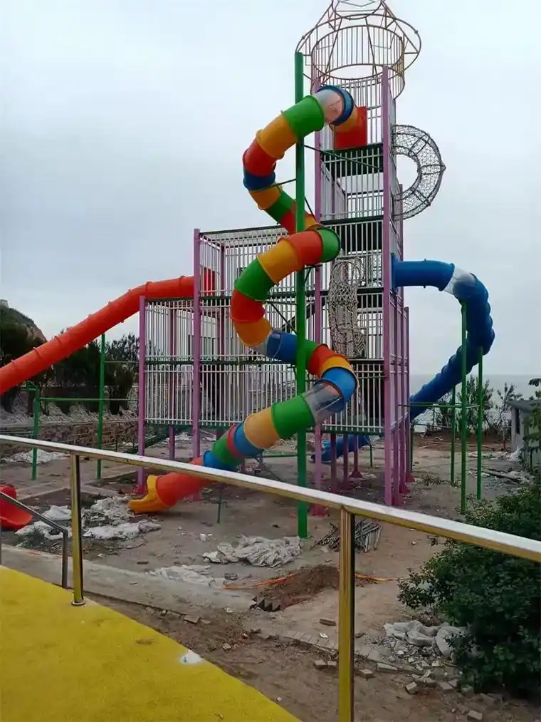 娄底儿童游乐设备厂,无动力大型飞天城堡组合滑梯 户外亲子网红 - 抖