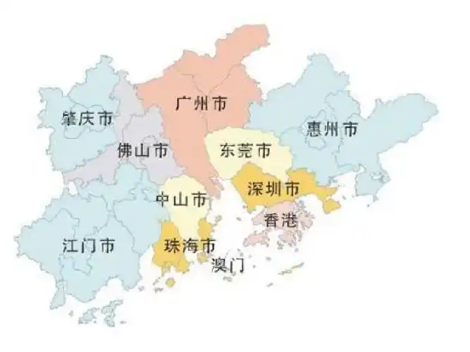 珠三角地图