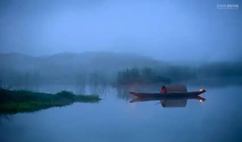 蓝色效果:用ps调出古风人像唯美仙境效果(2)