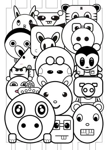 动物世界简笔画手抄报