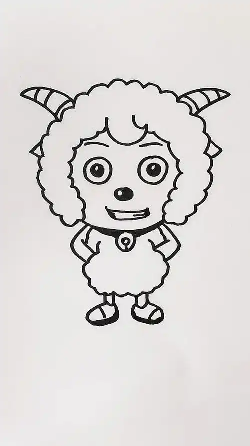 画画原来如此简单#画喜羊羊#卡通简笔画