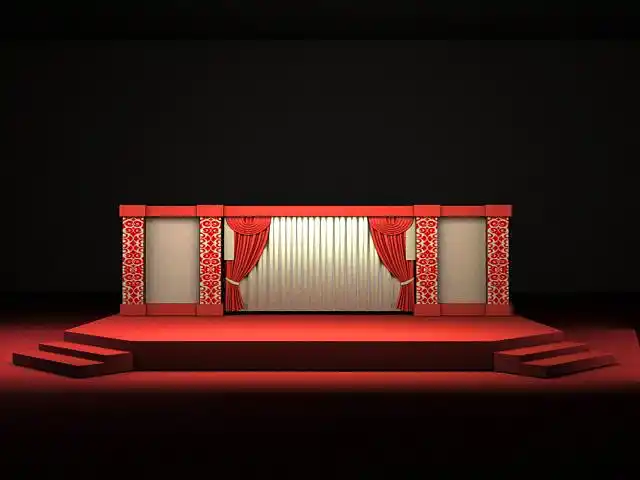 舞美设计——中国风(红色)|空间|舞台美术|s_water_原创作品-站酷