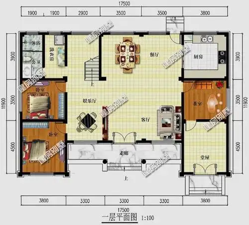 如果你家宅基地面宽有17米,一定不要错过这3栋二层户型
