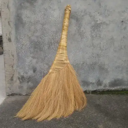 热销扫地笤帚 天然植物材料_扫帚扫把天然植物手工芒花芒草笤梳笤帚扫