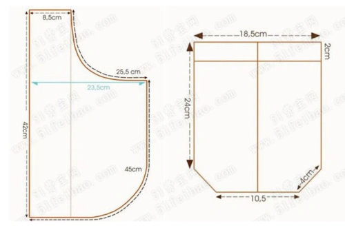 围裙裁剪尺寸及图片