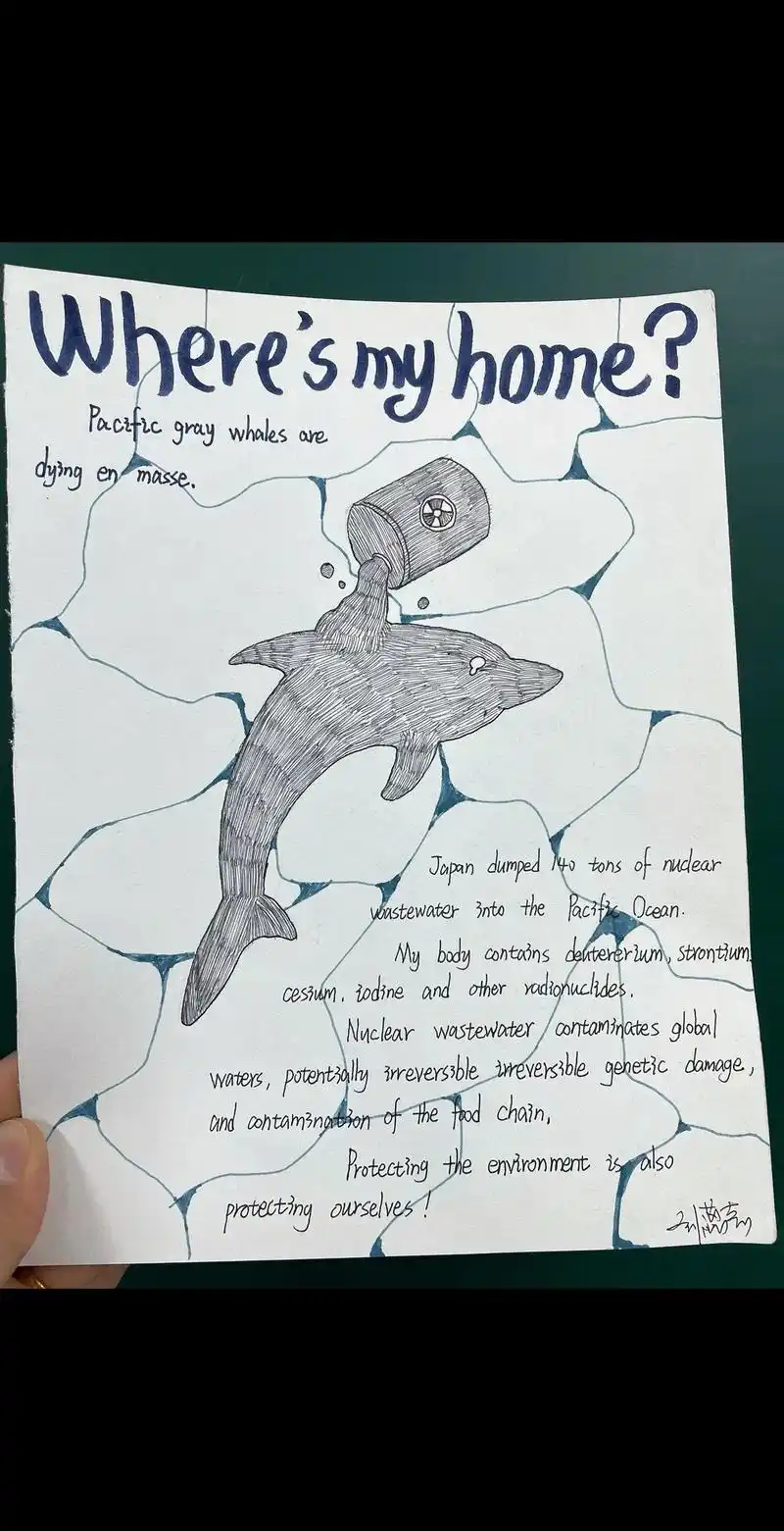 灵魂画手 #画了个画 保护濒危野生动物主题的海报##爱护动 - 抖音