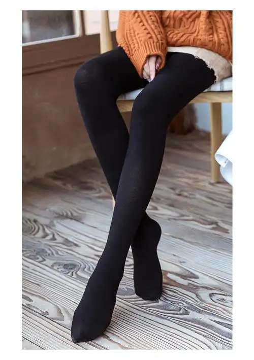 压力瘦紧身袜女春秋款强压美腿塑形丝袜外穿收腹提臀黑色打底裤袜
