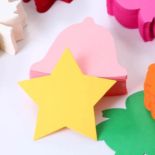 星星便利贴创意 星星形状铃铛纸卡祝福感谢留言便利墙贴diy可爱r