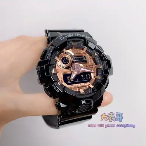 卡西欧新款g-shock黑玫瑰金防水防水手表ga-110800mmc-1a日韩腕表