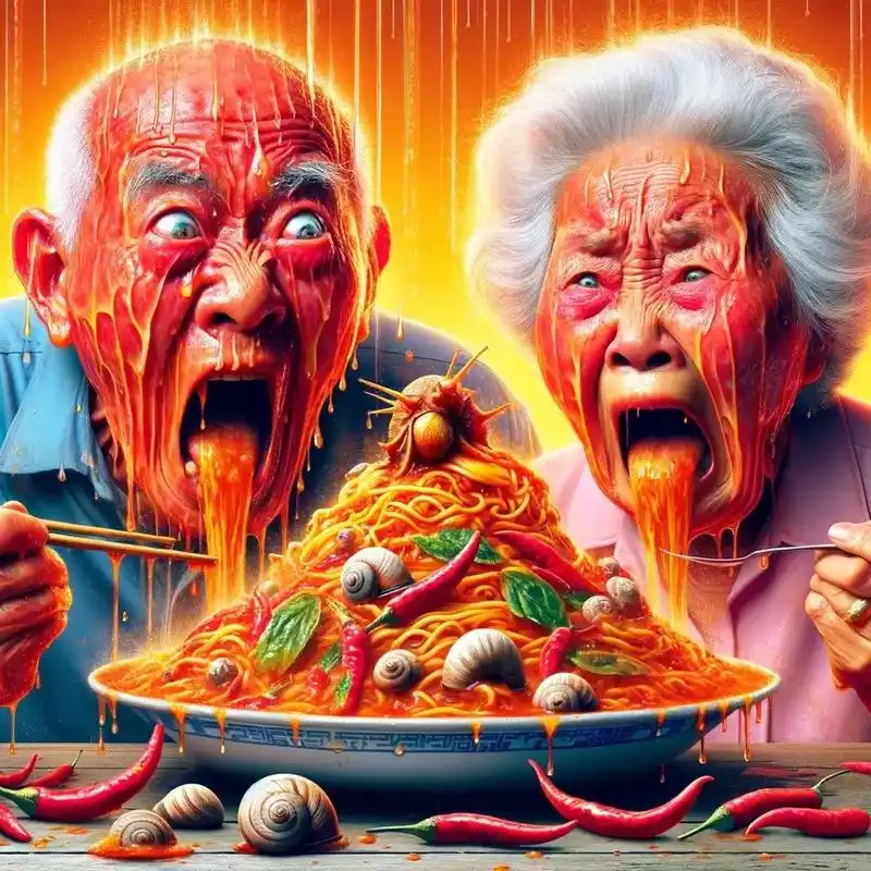 辣到怀疑人生.ai是懂螺蛳粉的#ai绘画 #chatgpt - 抖音