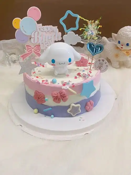 玉桂狗蛋糕女孩可爱蛋糕