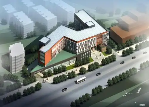 [南京]多层折线型体量社区办公中心建筑设计方案文本