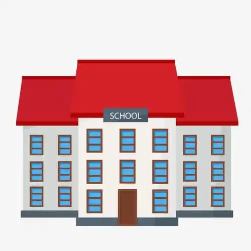 矢量png,教学楼,棕色,学校,学校大楼原色童画之校园(教学楼)卡通学校