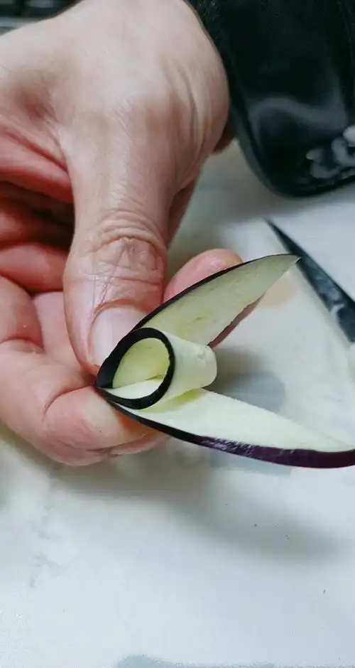 全民独门绝技咖#茄子简单切法