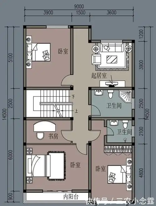 面宽9米,3室1厅,造价只相当中档车,真实用】本次介绍的这栋农村自建房