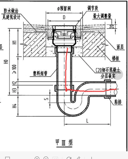 阳台地漏排水管立管及支管计算规则
