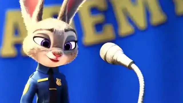 疯狂动物城:兔朱迪胜利啦,她真正成为一名兔子警官!很优秀啊