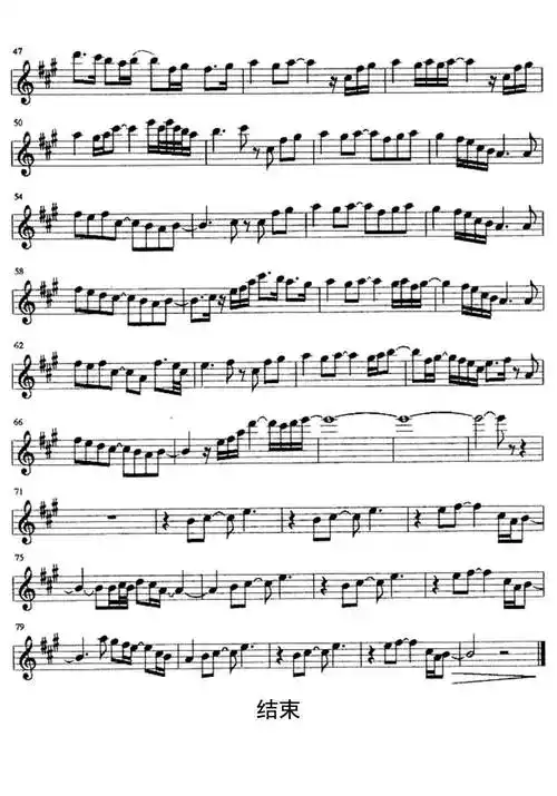 回家萨克斯独奏谱乐谱