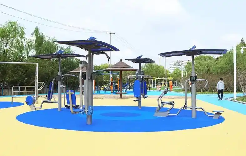 舒华全新打造 | 上海大宁郁金香公园成热门健身打卡地