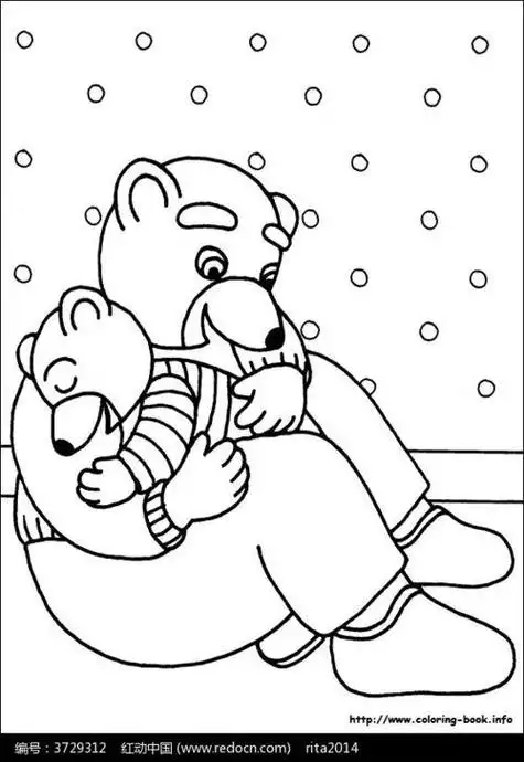 熊妈妈简笔画可爱