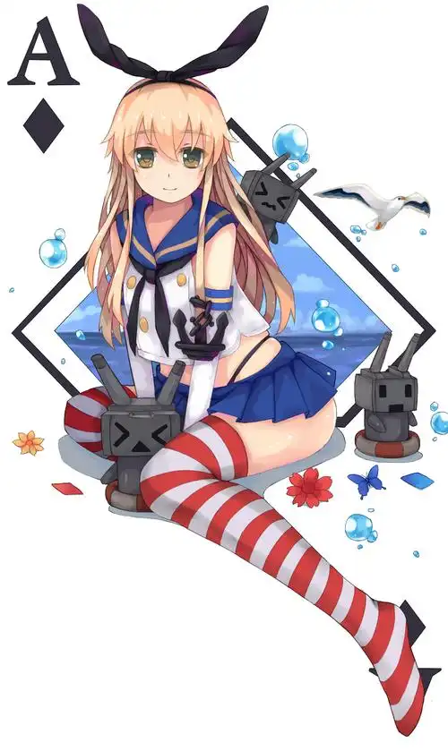 岛风,舰娘,舰队collection,动漫美少女,动漫美女岛风