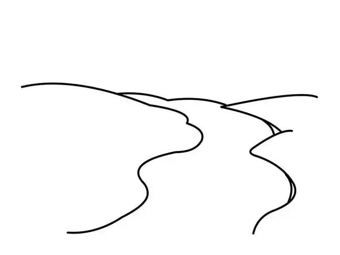 河水怎么画