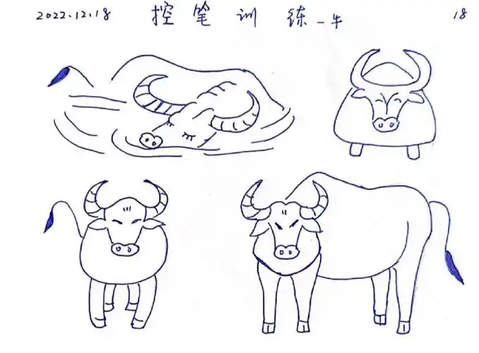 简笔画动物练习.