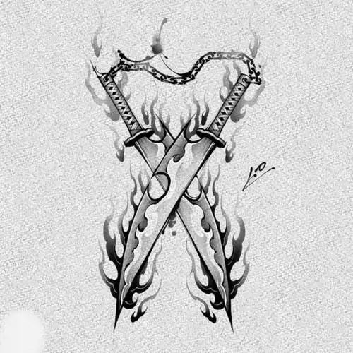 纹身  #郑州纹身店  #oldschool纹身  #暗黑纹身  #武士刀纹身