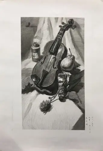 英德人人美术暑假班 素描长期作品