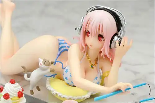 超级索尼子蓝白条比基尼手办预售绅士速入