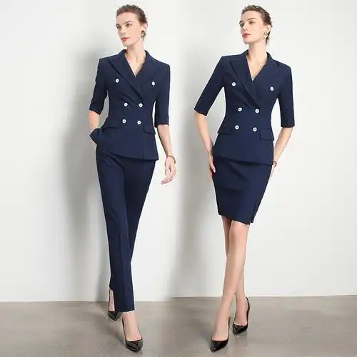 新款商务女神范高端时尚气质三件套通勤职业西装套装套裤女士优惠券