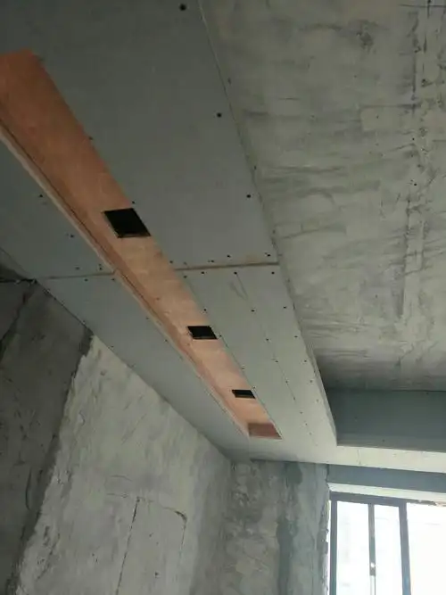 木工吊顶石膏板l形拐角封板工艺