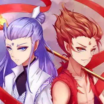 哪吒同人_哪吒之魔童降世敖丙哪吒头像绘画作品