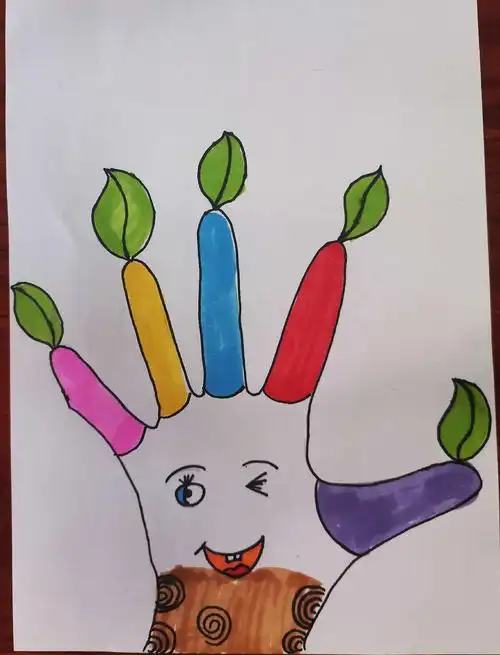 "停课不停学"美术网课 巧画小树苗