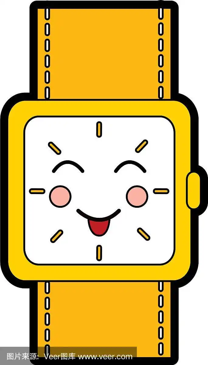 卡哇伊腕表手链方形卡通