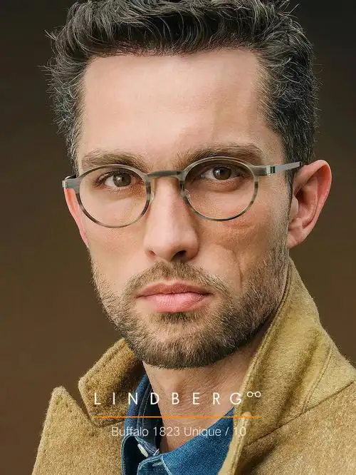 lindberg1823林德伯格牛角眼镜正品定制