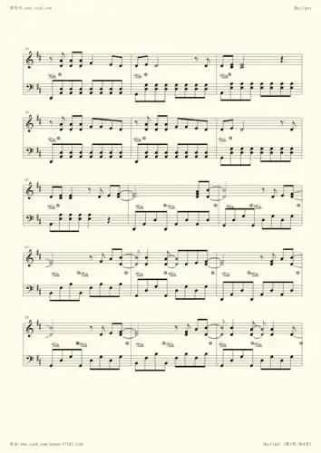 钢琴谱 - maroon 5 (魔力红)- daylight